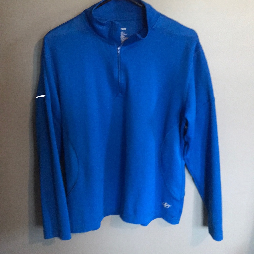 3/4 zip pretty blue